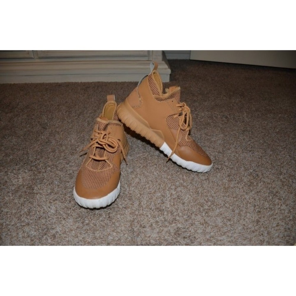 Brown High-Top Adidas Tubular X Sports